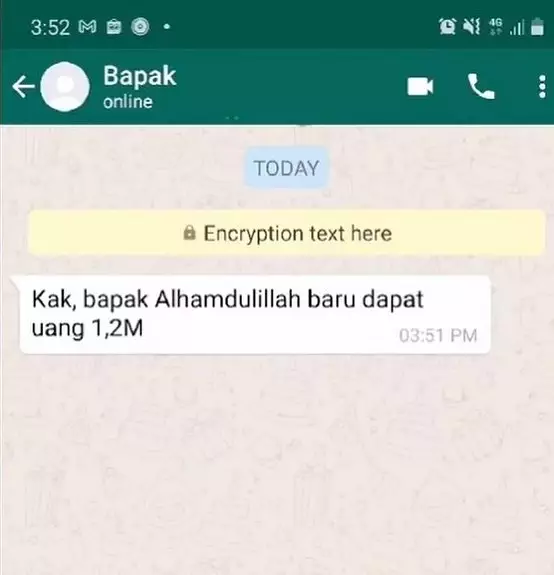 chat bapak anak kocak © Instagram