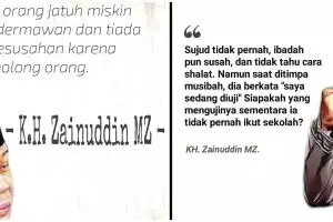 40 Kata-kata bijak Zainuddin MZ, penuh petuah dan inspiratif