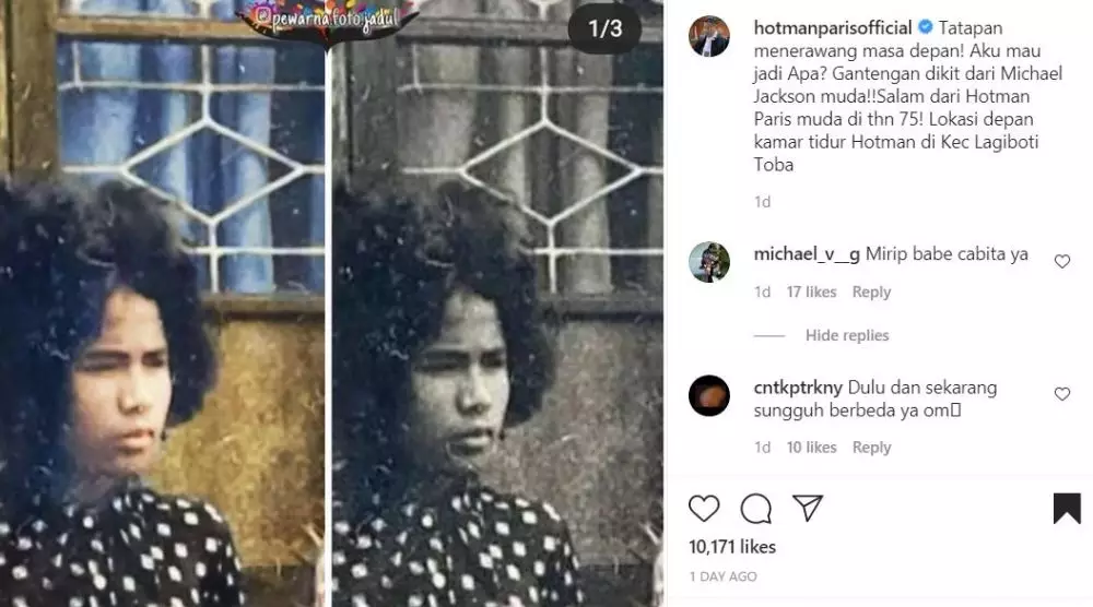 Hotman tahun 1975 © Instagram