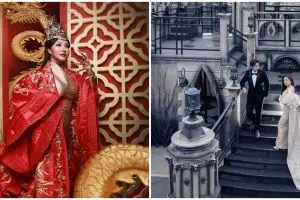 10 Gaya seleb pemotretan ala kerajaan, glamor dan memesona maksimal