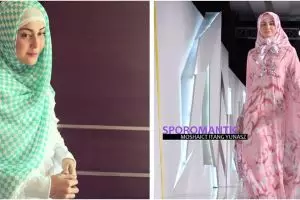 10 Potret Vicy Melanie saat pakai hijab, bikin pangling