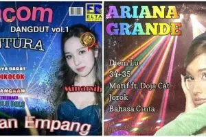 10 Editan cover album penyanyi luar negeri ini 'dangdut' abis