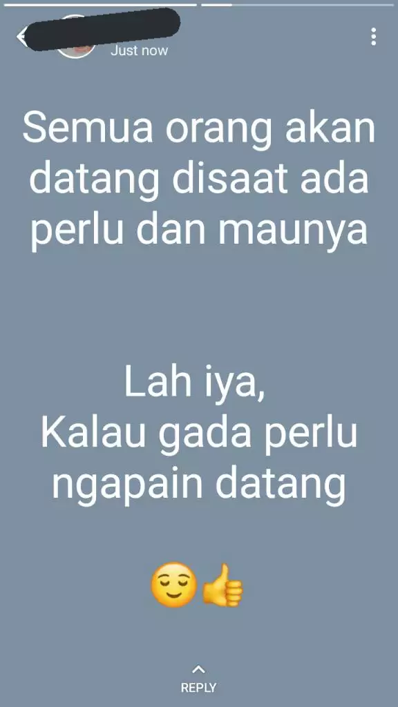 status curhat di WhatsApp  © Twitter