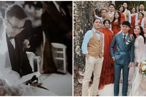 Momen pernikahan 8 eks Cherrybelle, Steffi gelar outdoor di tepi laut