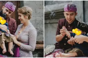 10 Momen tradisi Bali otonan anak Westny DJ, penuh kehangatan