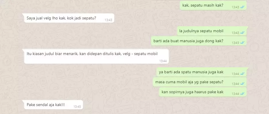 chat cari barang nggak dijual Berbagai sumber