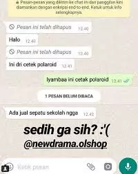 chat cari barang nggak dijual Berbagai sumber