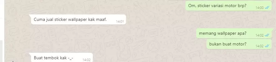 chat cari barang nggak dijual Berbagai sumber