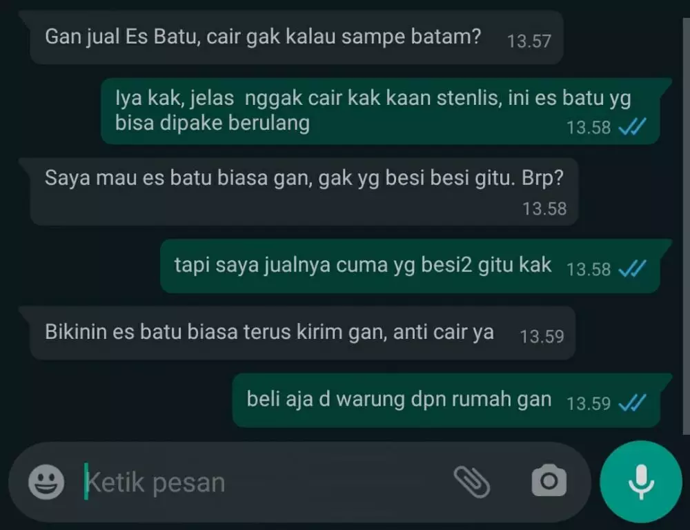 chat cari barang nggak dijual Berbagai sumber