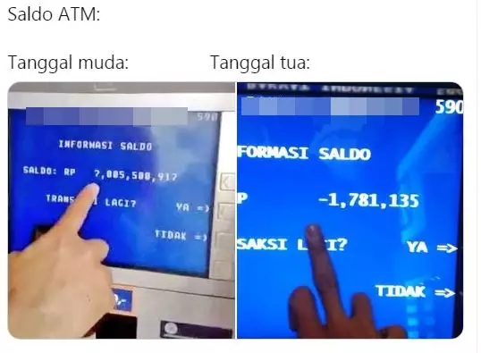 sisa ATM ngelus dada ©Twitter sisa ATM ngelus dada ©Twitter
