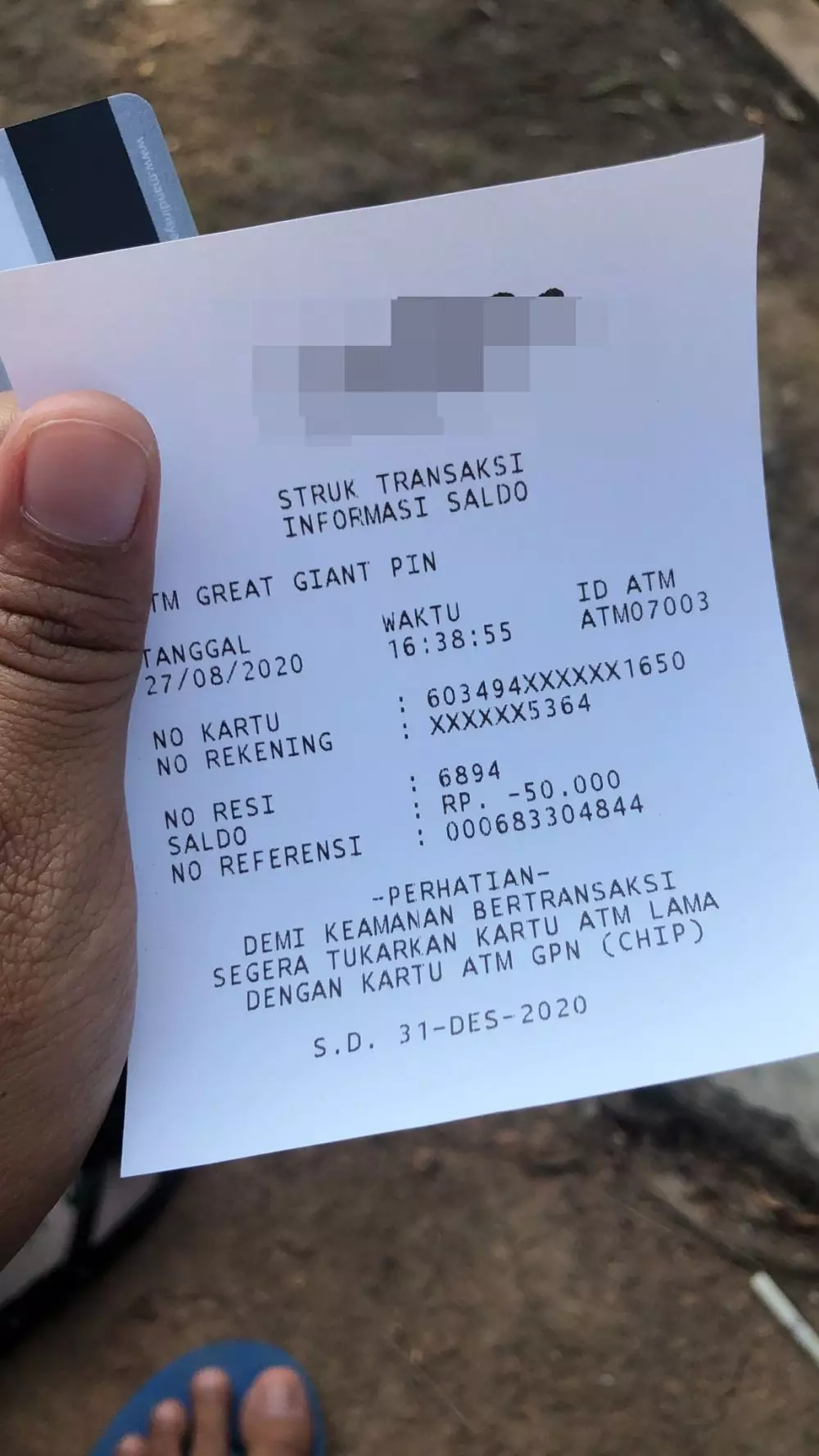 sisa ATM ngelus dada ©Twitter sisa ATM ngelus dada ©Twitter