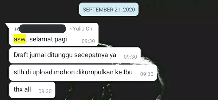 Chat pakai singkatan berbagai sumber