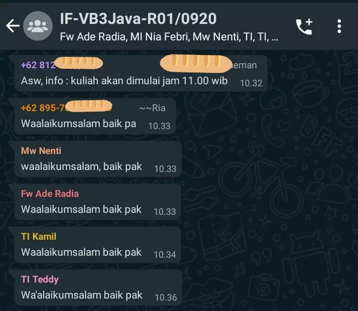 Chat pakai singkatan berbagai sumber