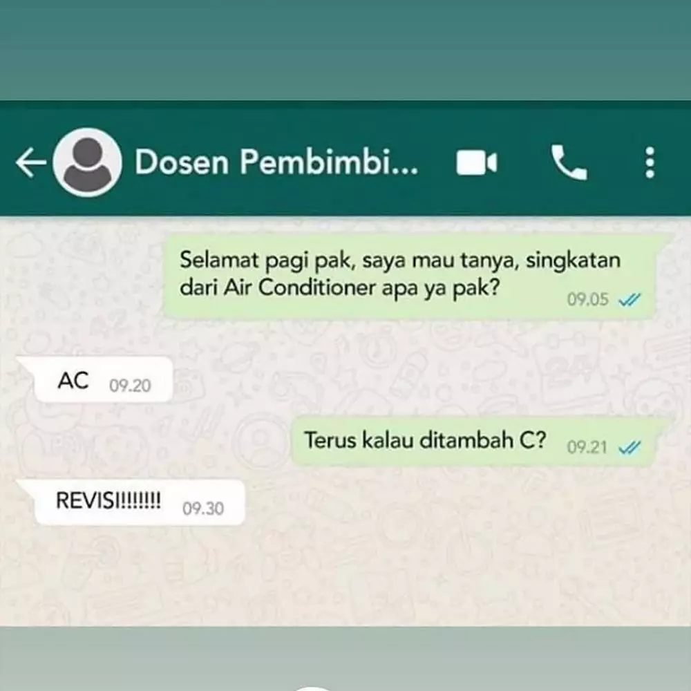 Chat pakai singkatan berbagai sumber
