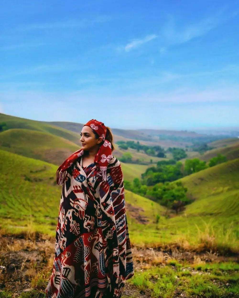 Potret Ashanty dengan kain Sumba © Instagram Potret Ashanty dengan kain Sumba © Instagram