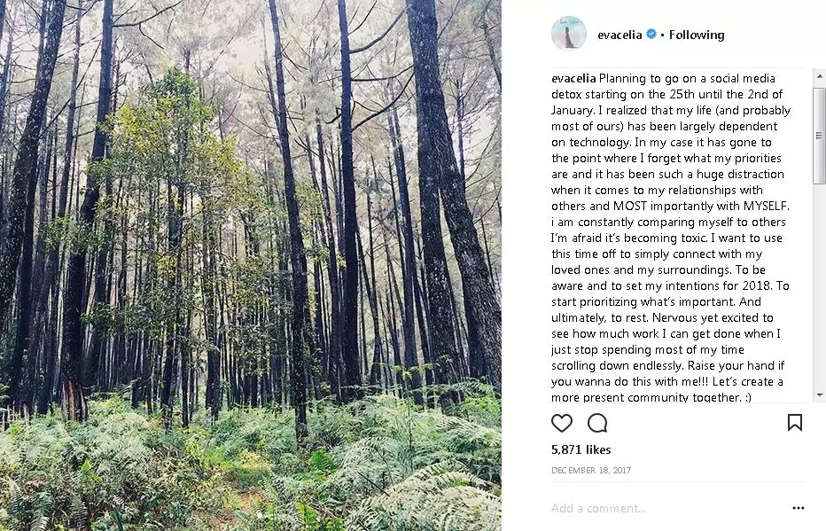 cerita seleb rehat dari media sosial © Instagram