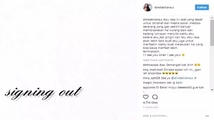 cerita seleb rehat dari media sosial © Instagram