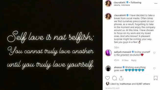 cerita seleb rehat dari media sosial © Instagram