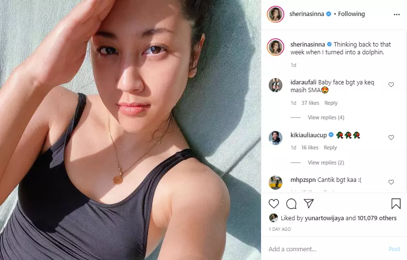 wajah Sherina Munaf jadi sorotan Instagram