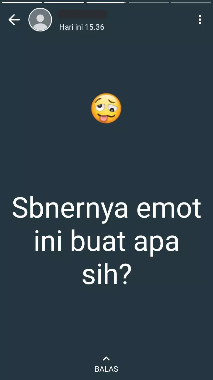 Pertanyaan di status WA © Twitter