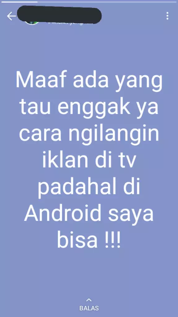 Pertanyaan di status WA © Twitter