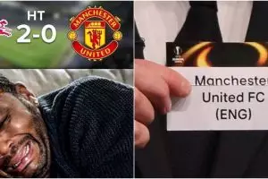 10 Meme kocak Manchester United gagal lolos fase grup UCL bikin nyesek