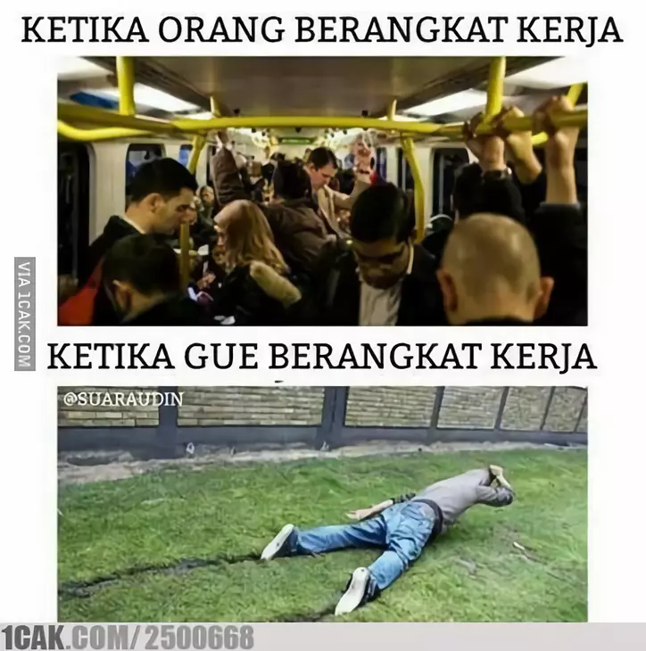 meme lucu aku vs kasur © Berbagai Sumber