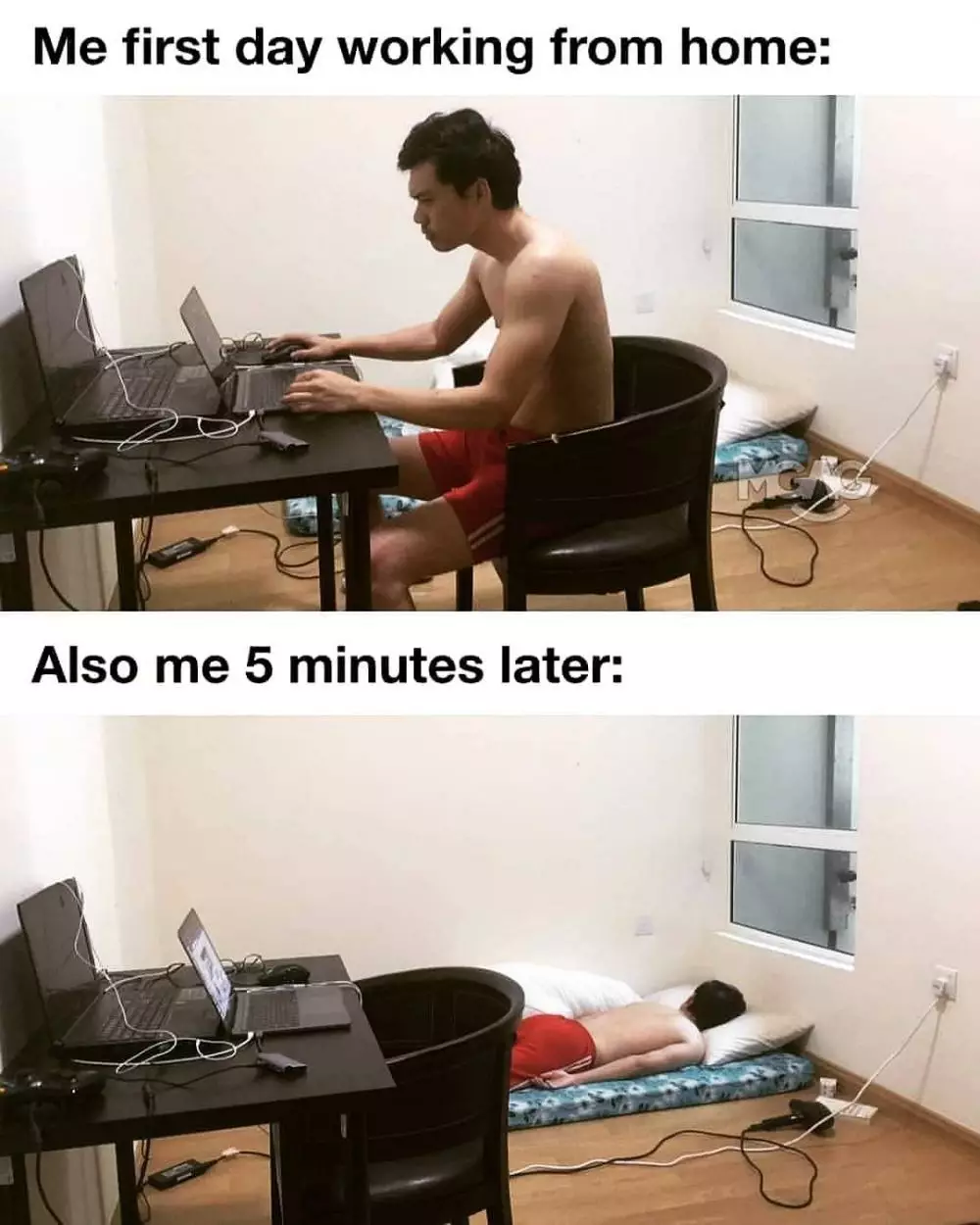 meme lucu aku vs kasur © Berbagai Sumber