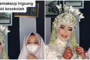 Kisah gadis SMA jadi MUA wedding, kerja pakai seragam usai sekolah