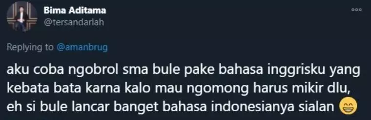 cuitan ngobrol dengan bule Twitter