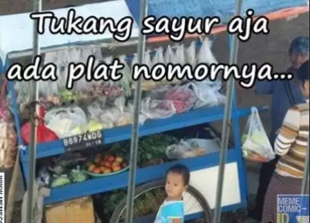 meme tukang sayur keliling Berbagai sumber