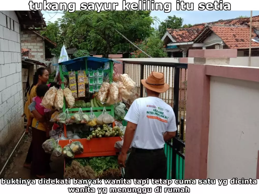meme tukang sayur keliling Berbagai sumber