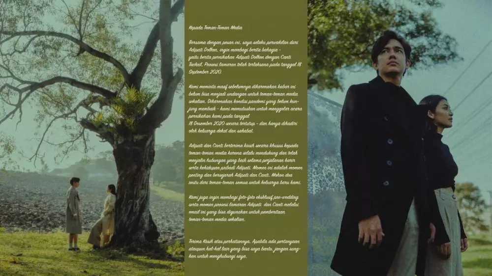 tanggal nikah adipati dan canti tachril © berbagai sumber