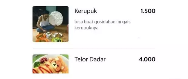 gambar menu aplikasi ojol © Berbagai Sumber