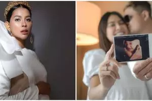 8 Potret maternity Bunga Jelitha dalam berbagai tema, cantik paripurna