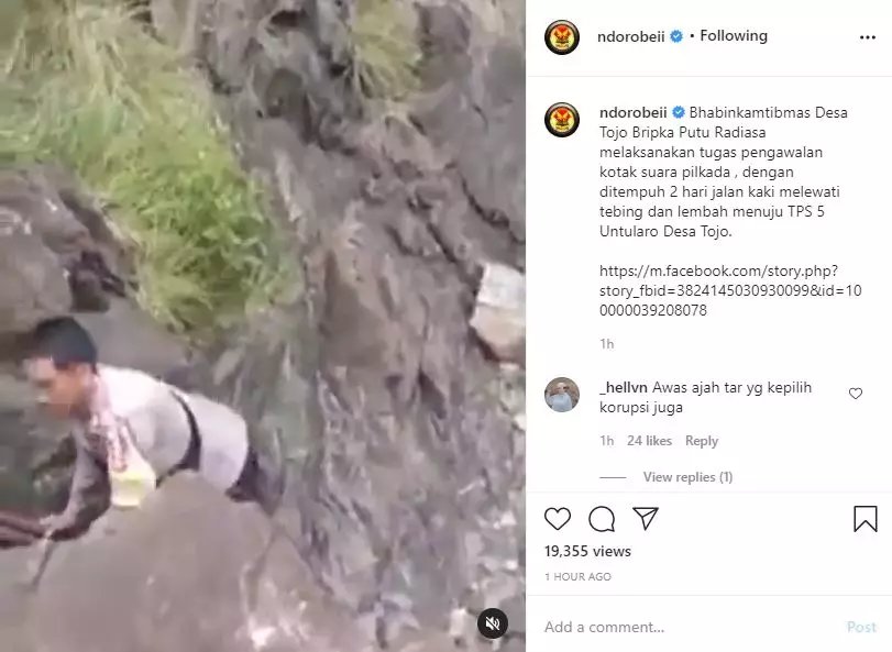 Kawal kotak suara pilkada lewat tebing Berbagai sumber