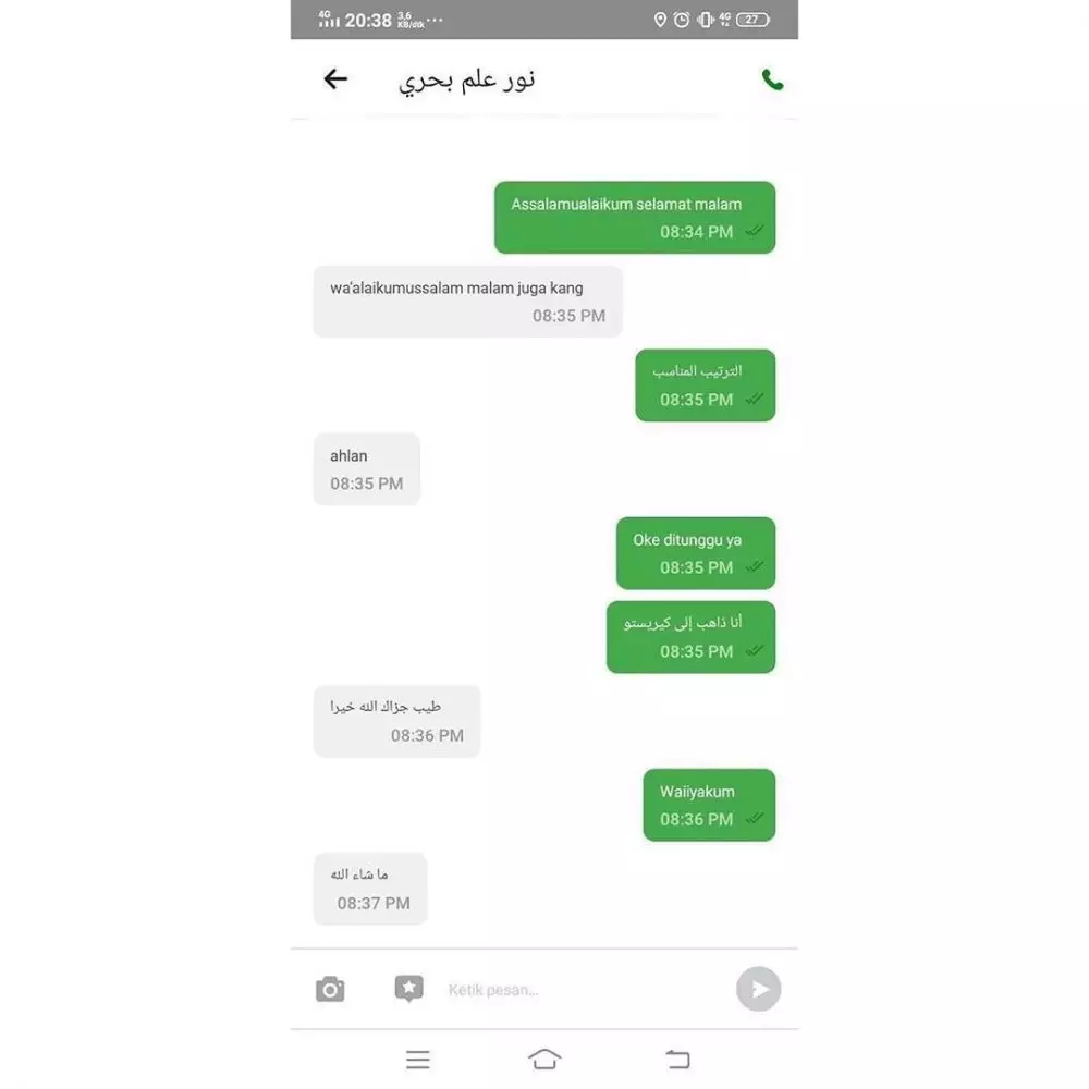 Chat ojek online salah paham © In