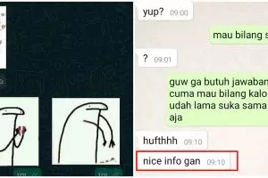 10 Balasan chat PDKT di luar ekspektasi, bikin cowok senyum pedih