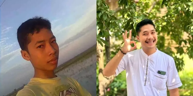 viral transformasi cowok tiktok © TikTok