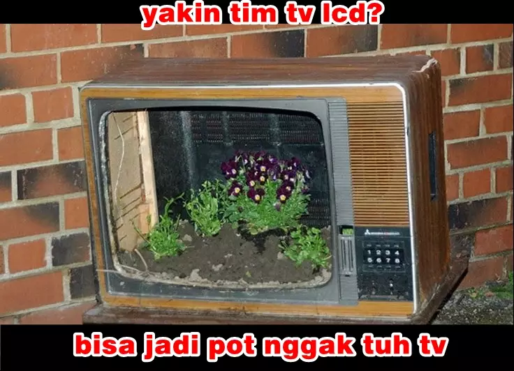 meme lucu tv tabung Berbagai sumber