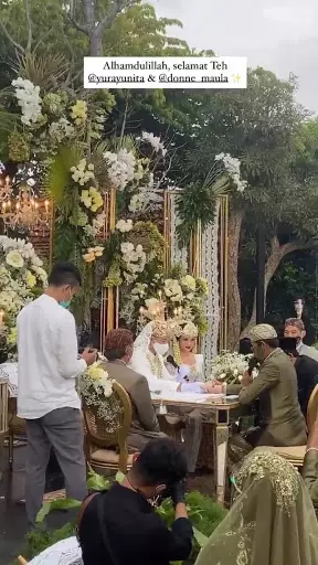 Momen akad nikah Yura Yunita © 2020 brilio.net