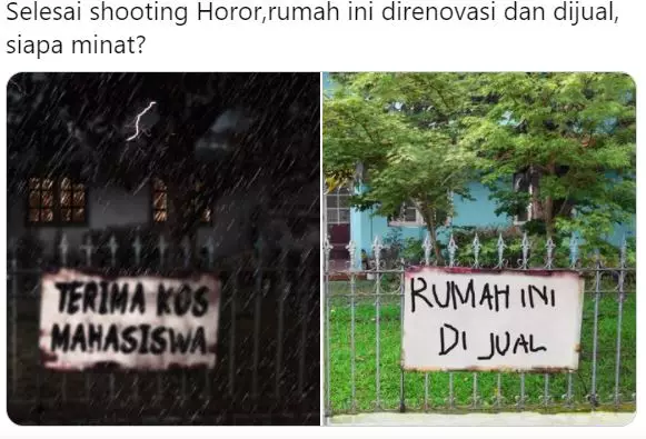 font pengumuman kos ngeri ©Twitter