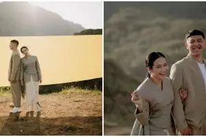 8 Momen resepsi Yura Yunita, digelar outdoor & sempat diguyur hujan