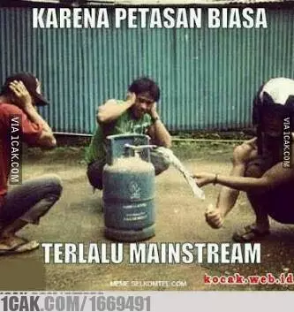 main-main dengan tabung © Berbagai Sumber