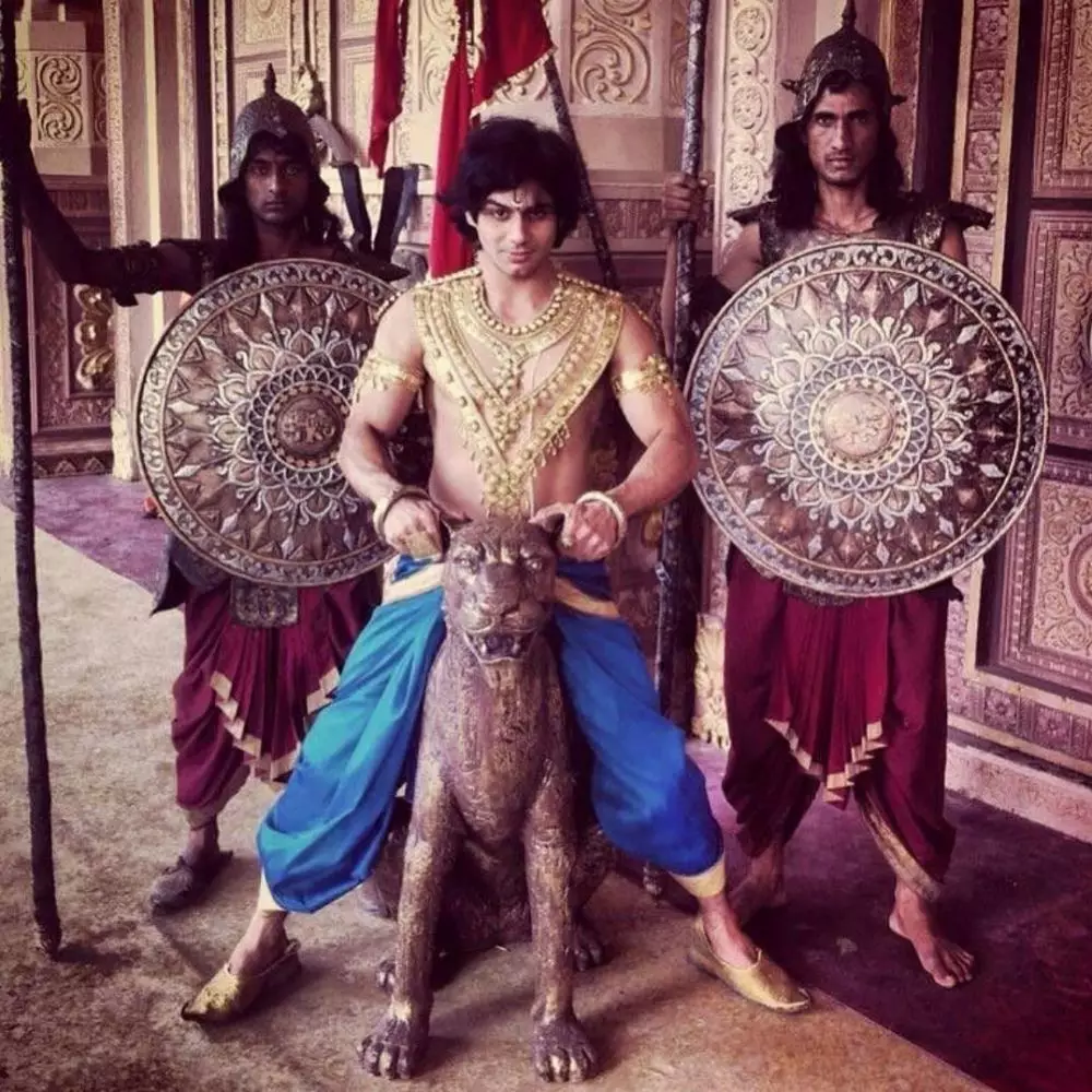 pemain Mahabharata saat syuting © 2020 brilio.net