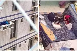 10 Potret orang tidur di tempat umum ini ngeri-ngeri sedap