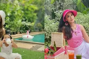 Momen seru 10 seleb piknik di rumah, ada yang dirikan tenda di halaman