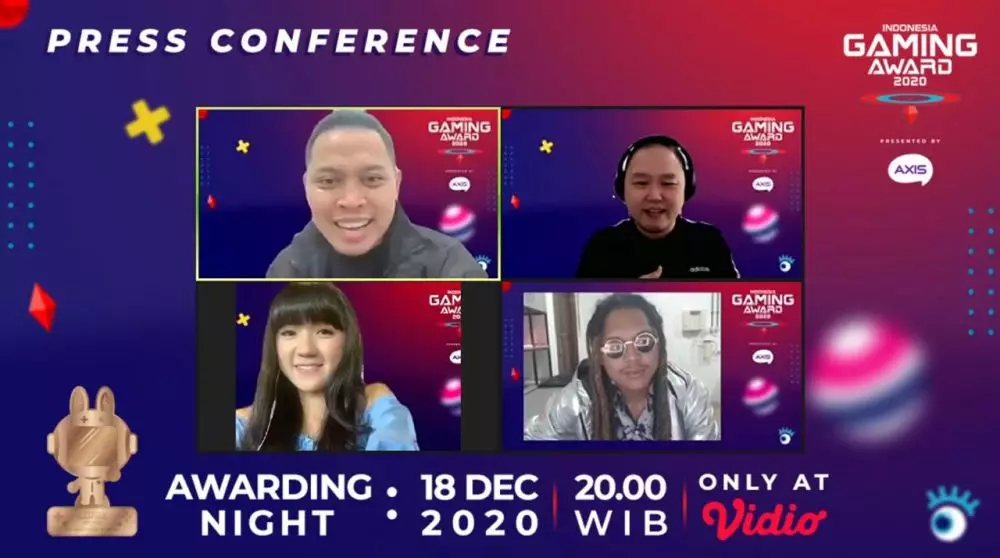 keseruan di Indonesia Gaming Award 2020 © 2020 brilio.net
