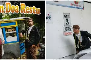 8 Potret pernikahan Dimas Djayadiningrat-Faradina Mufti, gayanya kocak