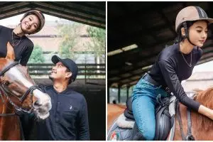 8 Momen Glenca Chysara saat olahraga berkuda, curi perhatian